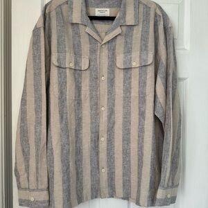 American Eagle linen blend men’s mechanic shirt